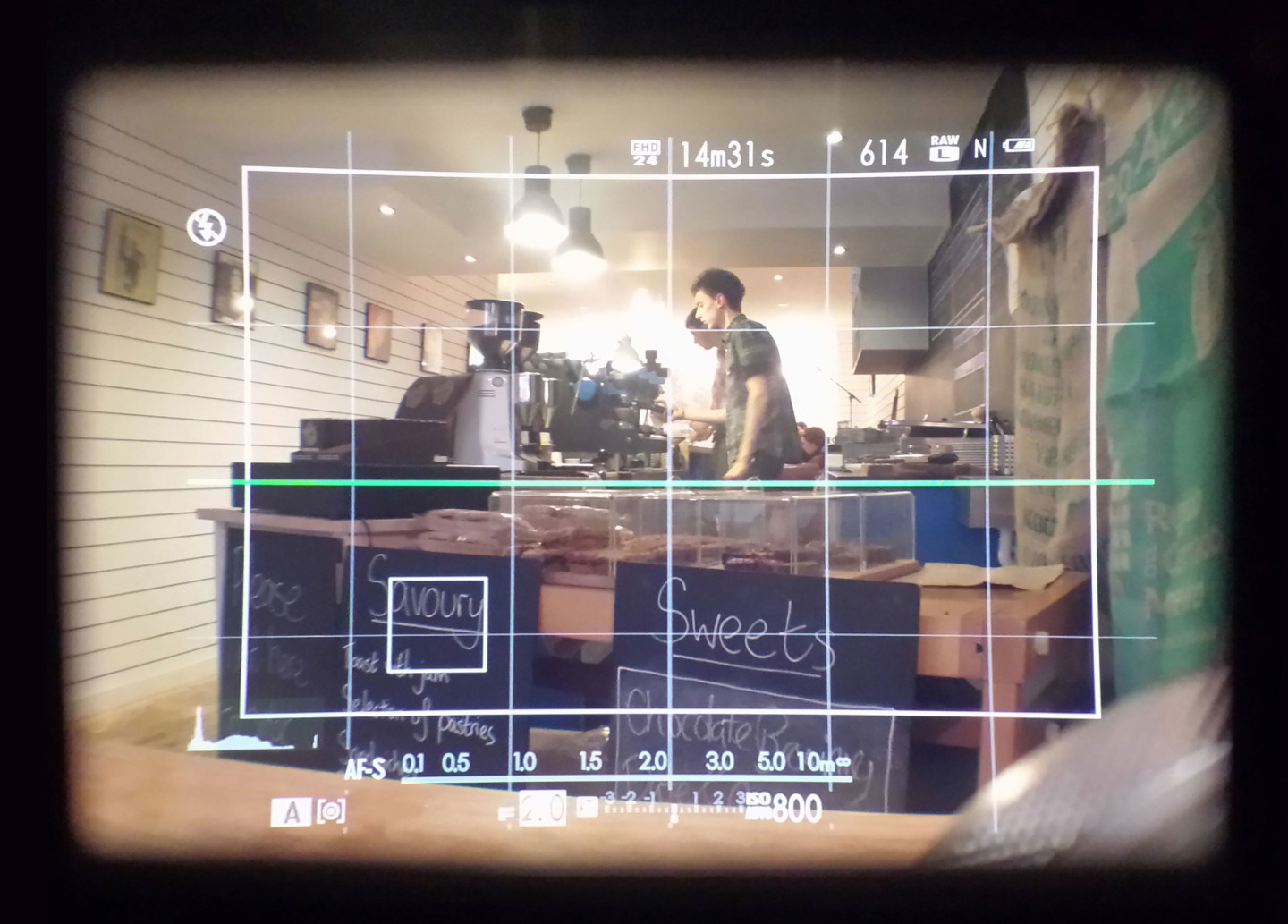 Fujifilm X100T viewfinder optical view